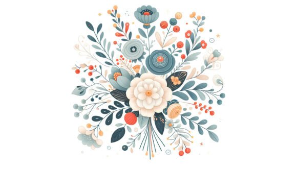Beautiful Decorative Bouquet: A Designer's Floral Asset