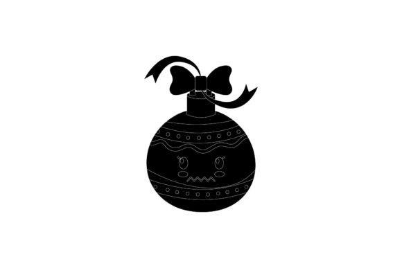 Christmas Ball Decorative Kawaii Black: A Modern Creative Asset