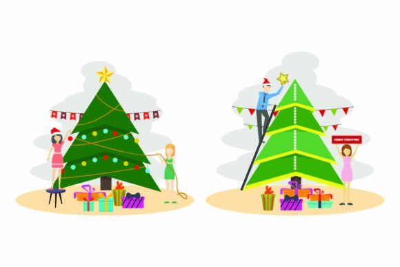 Christmas Party Decorative Tree Set: A Designer's Festive Toolkit