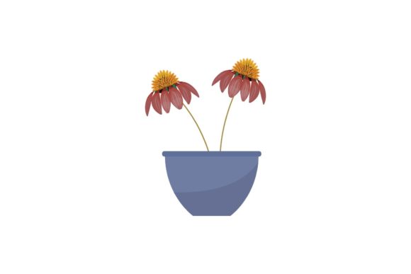 Decorative Plants Flat Image: Bringing Life to Digital Designs
