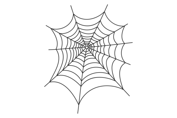 Decorative Spider Thread Pattern. Scary: Weaving a Web of Visual Impact