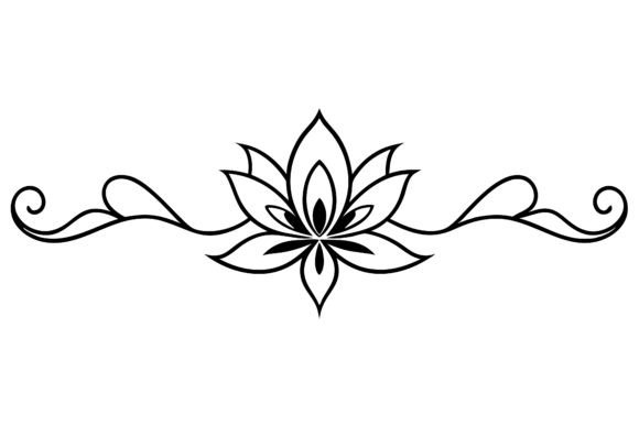 Elegant Floral Silhouettes for Creative Border Design