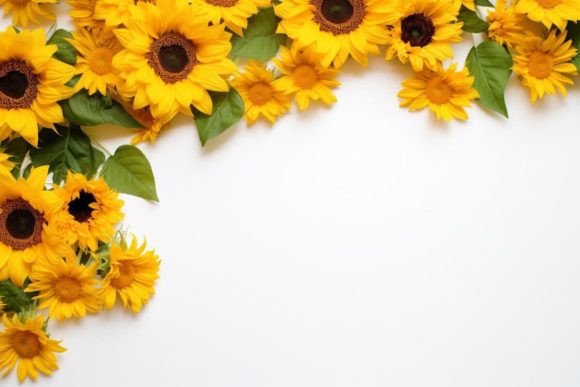 Elevate Projects with a Decorative Frame Flower Illustration