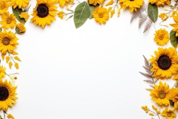 Flower Garland Rustic Decorative Frame: Charming Design Element