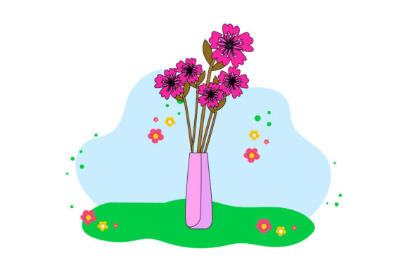 Flowers Decorative in Vase Cloud Floral: A Fresh Take on Floral Design Assets