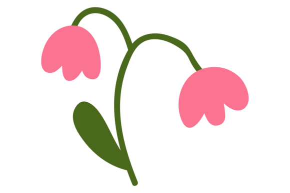Pink Flower: A Spring Plant Decorative Font for Fresh Designs