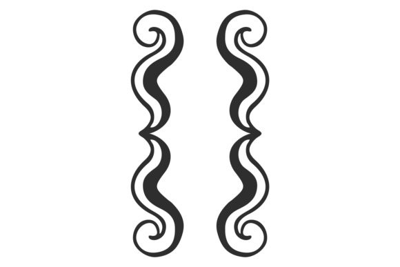 The Bold Statement of Curly Brackets Element Black Decorative