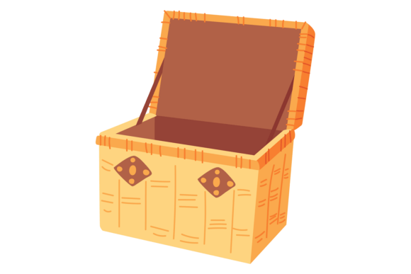 Wicker Box Color Icon: The Retro Decorative Font for Authentic Design